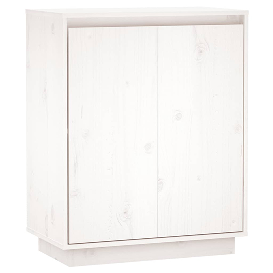 Flavius Solid Pinewood Sideboard With 2 Doors In White