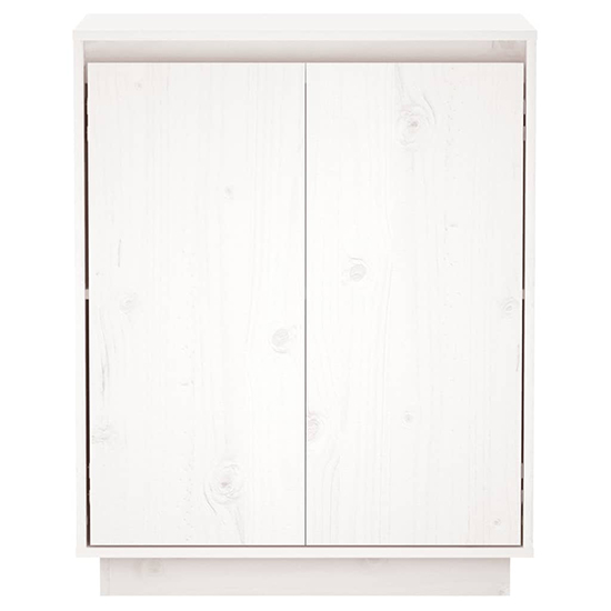 Flavius Solid Pinewood Sideboard With 2 Doors In White