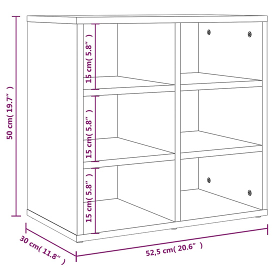 Fleta Shoe Storage Bench With 12 Shelves In Grey Sonoma Oak