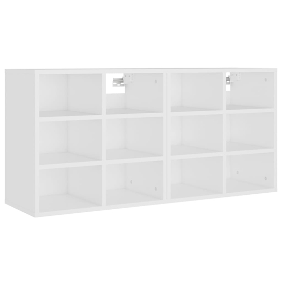 Fleta Shoe Storage Bench With 12 Shelves In White