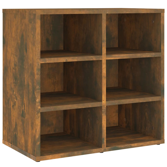 Fleta Shoe Storage Bench With 6 Shelves In Smoked Oak