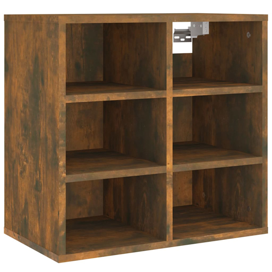 Fleta Shoe Storage Bench With 6 Shelves In Smoked Oak