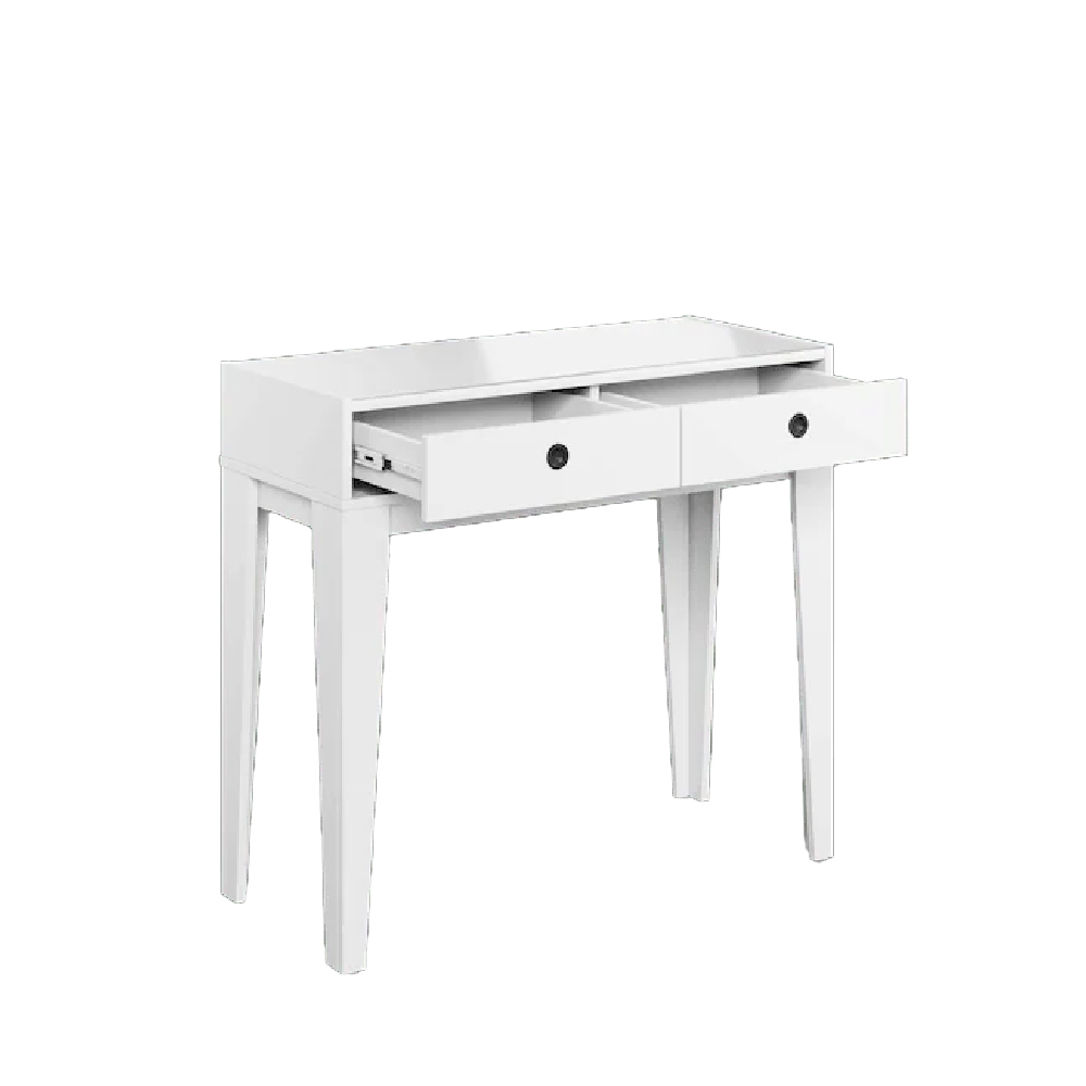 Fletcher Wooden Dressing Table With 2 Drawers In White