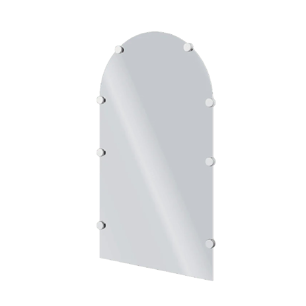 Fletcher Glass Mirror In White