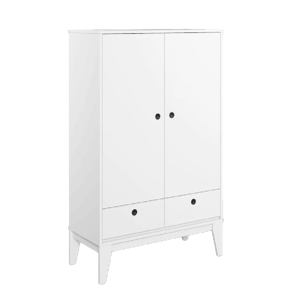 Read more about Fletcher wooden sideboard with 2 doors 2 drawers in white
