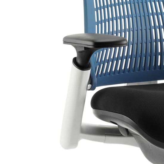 Flex Task Office Chair In White Frame With Blue Back_2