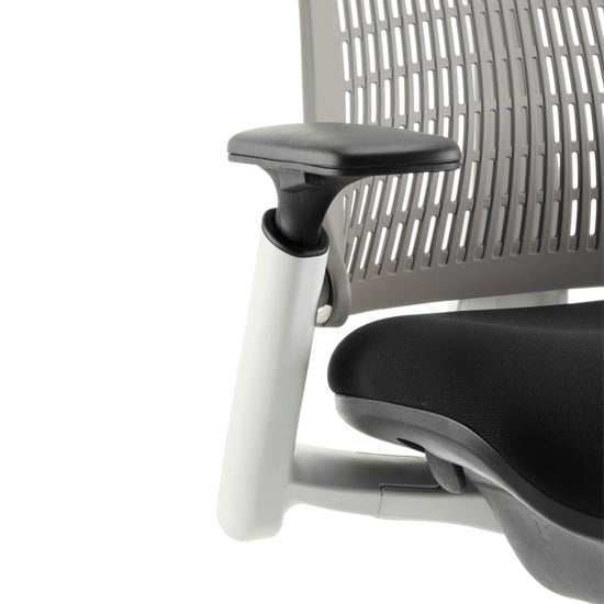 Flex Task Office Chair In White Frame With Grey Back_2