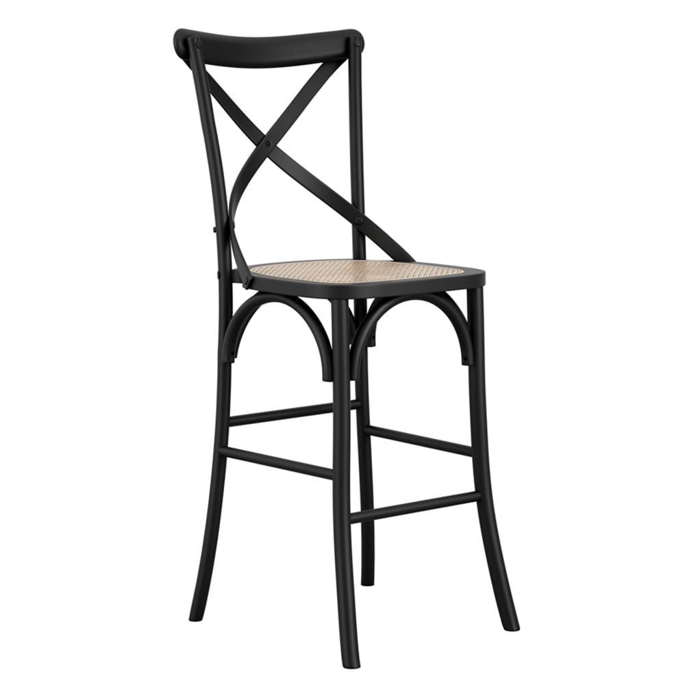 Read more about Flint wooden bar stool in black