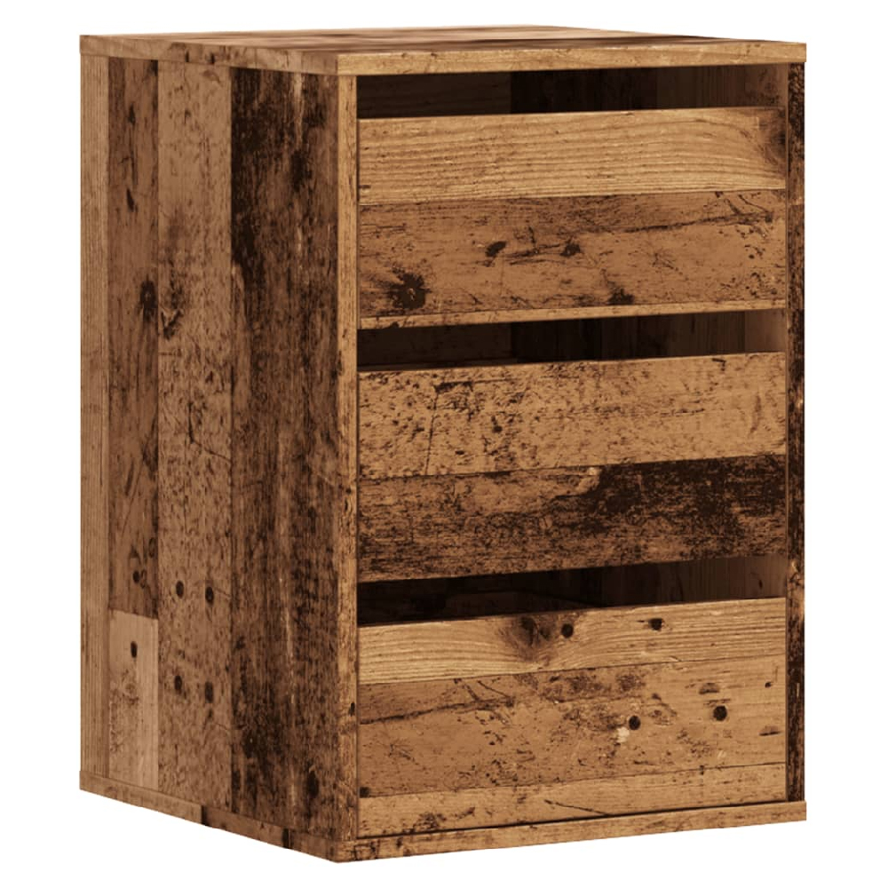 Flint Wooden Chest Of 3 Drawers In Brown Oak