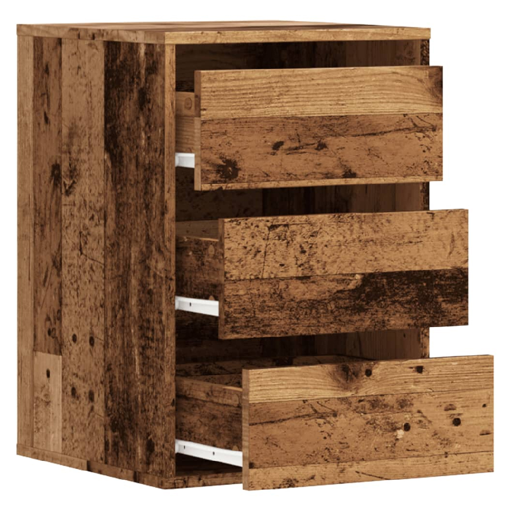 Flint Wooden Chest Of 3 Drawers In Brown Oak