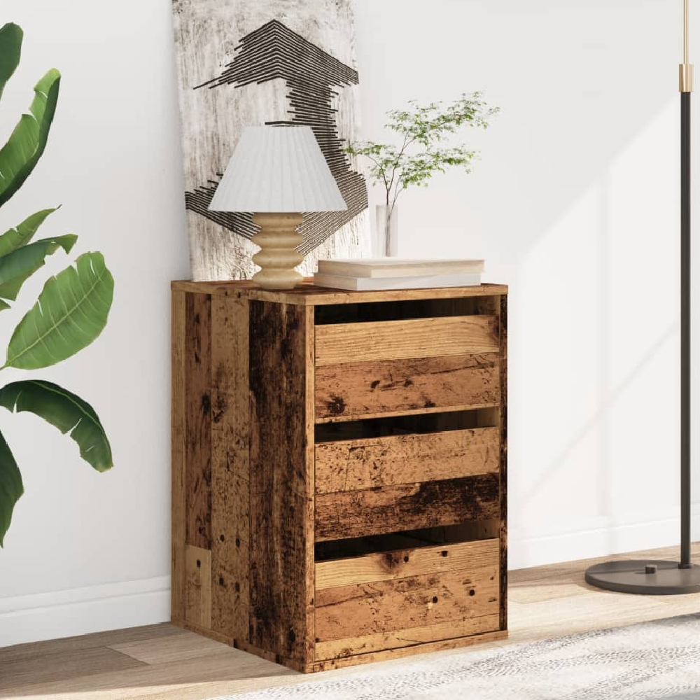 Read more about Flint wooden chest of 3 drawers in brown oak