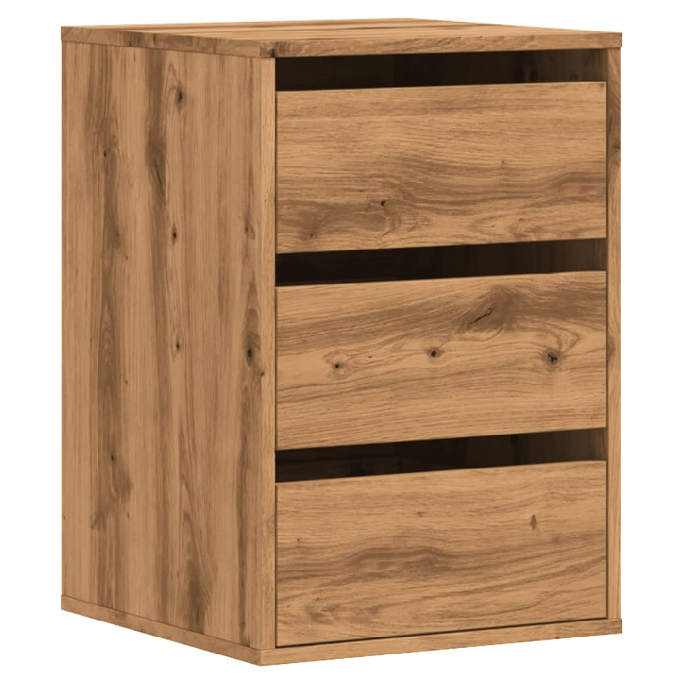 Flint Wooden Chest Of 3 Drawers In Oak