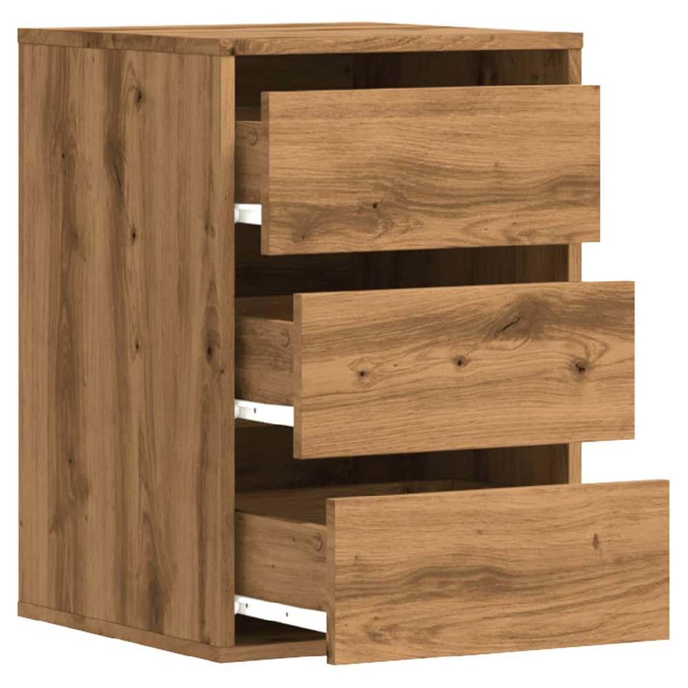 Flint Wooden Chest Of 3 Drawers In Oak