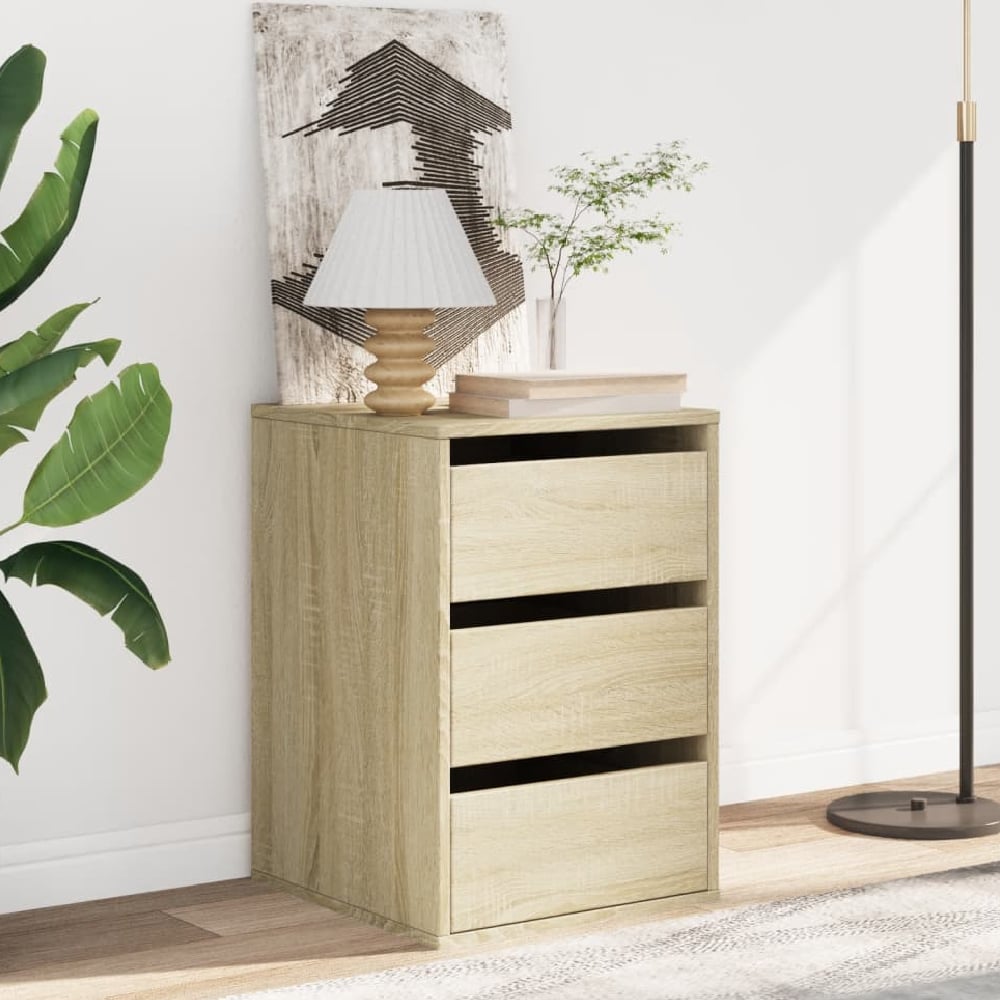 Read more about Flint wooden chest of 3 drawers in sonoma oak