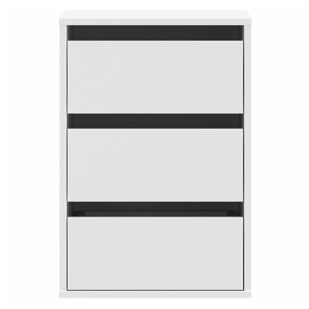 Flint Wooden Chest Of 3 Drawers In White