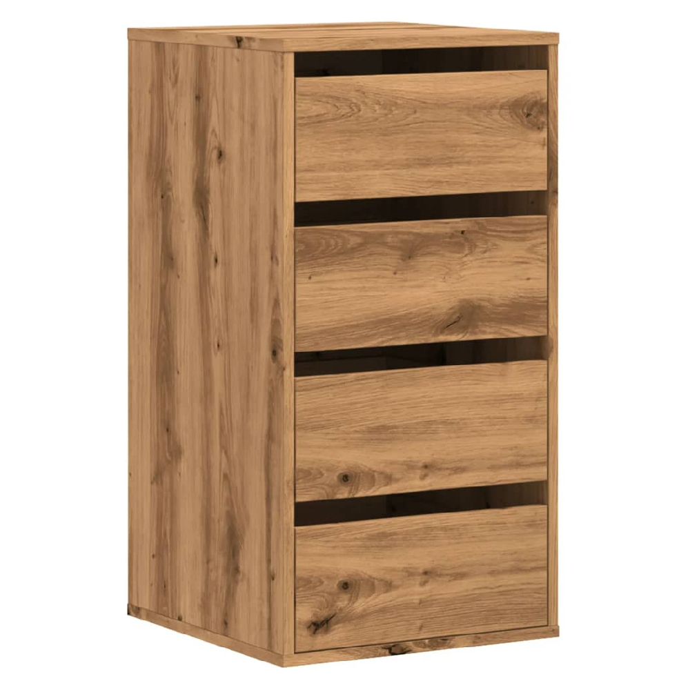Flint Wooden Chest Of 4 Drawers In Oak