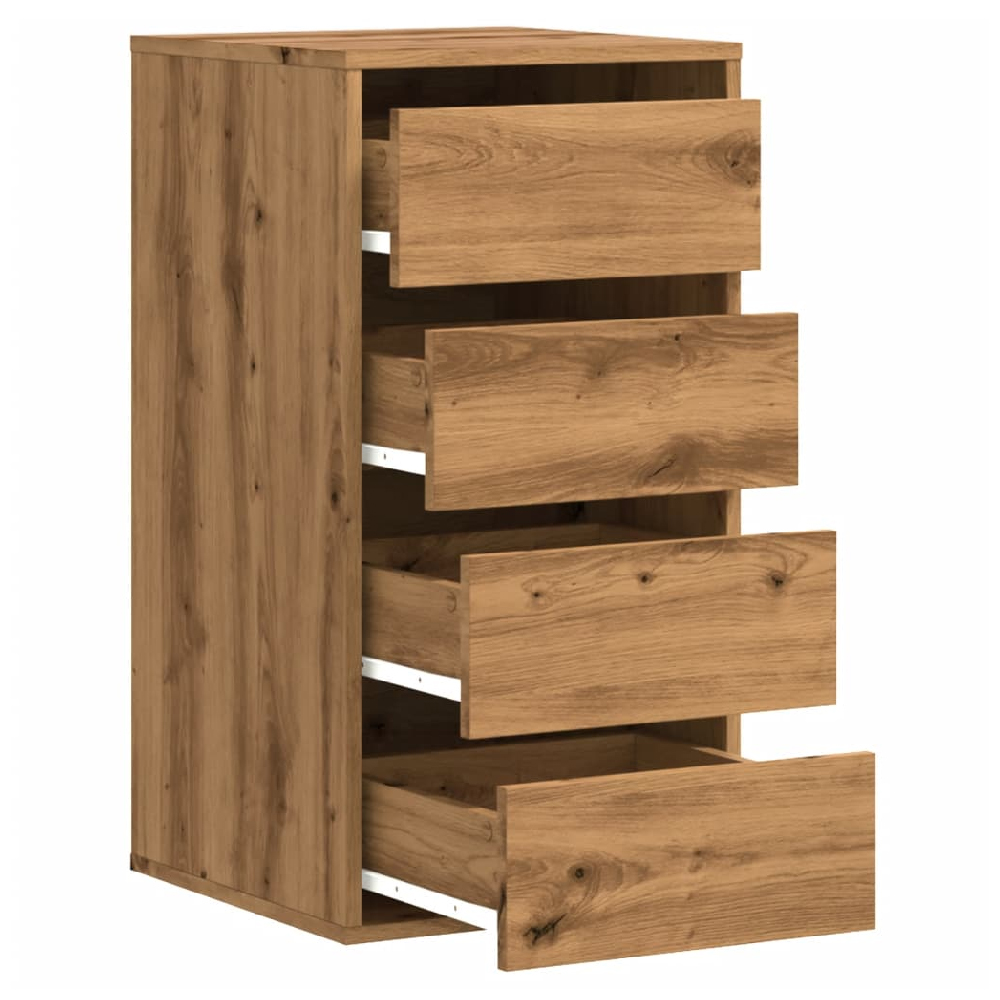 Flint Wooden Chest Of 4 Drawers In Oak