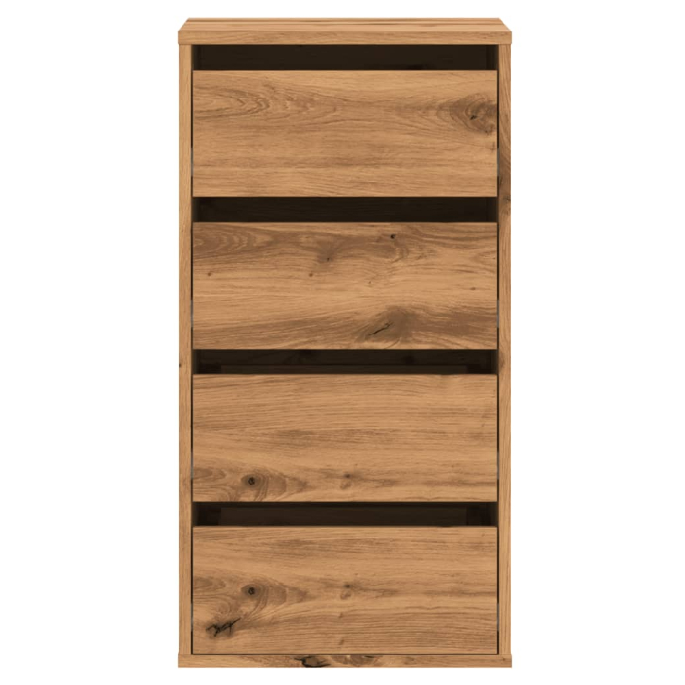 Flint Wooden Chest Of 4 Drawers In Oak