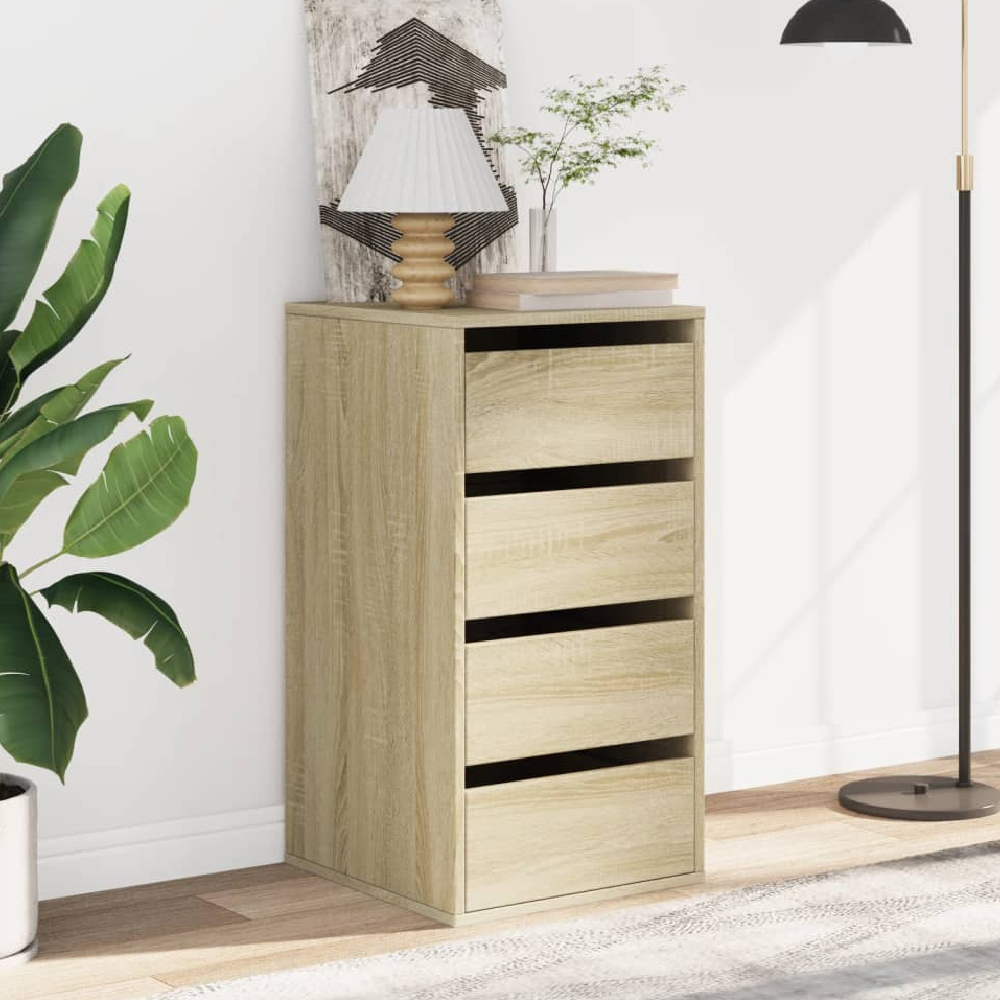 Read more about Flint wooden chest of 4 drawers in sonoma oak