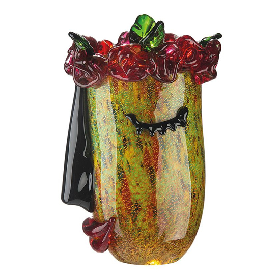 Flora Glass Set Of 2 Decorative Vase In Multicolor