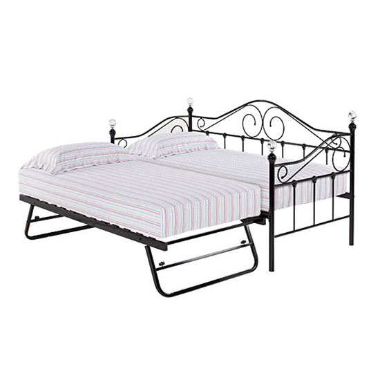 Froxfield Metal Day Bed And Guest Bed In Black_2