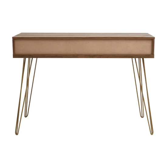 Flora Wooden Console Table With 2 Drawers In Veneering Effect