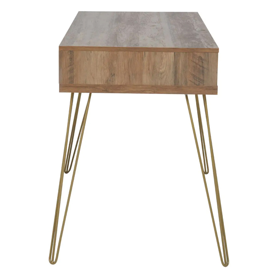 Flora Wooden Laptop Desk With 3 Drawers In Veneering Effect