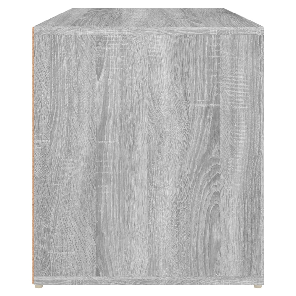 Florence Wooden Hallway Seating Bench In Grey Sonoma