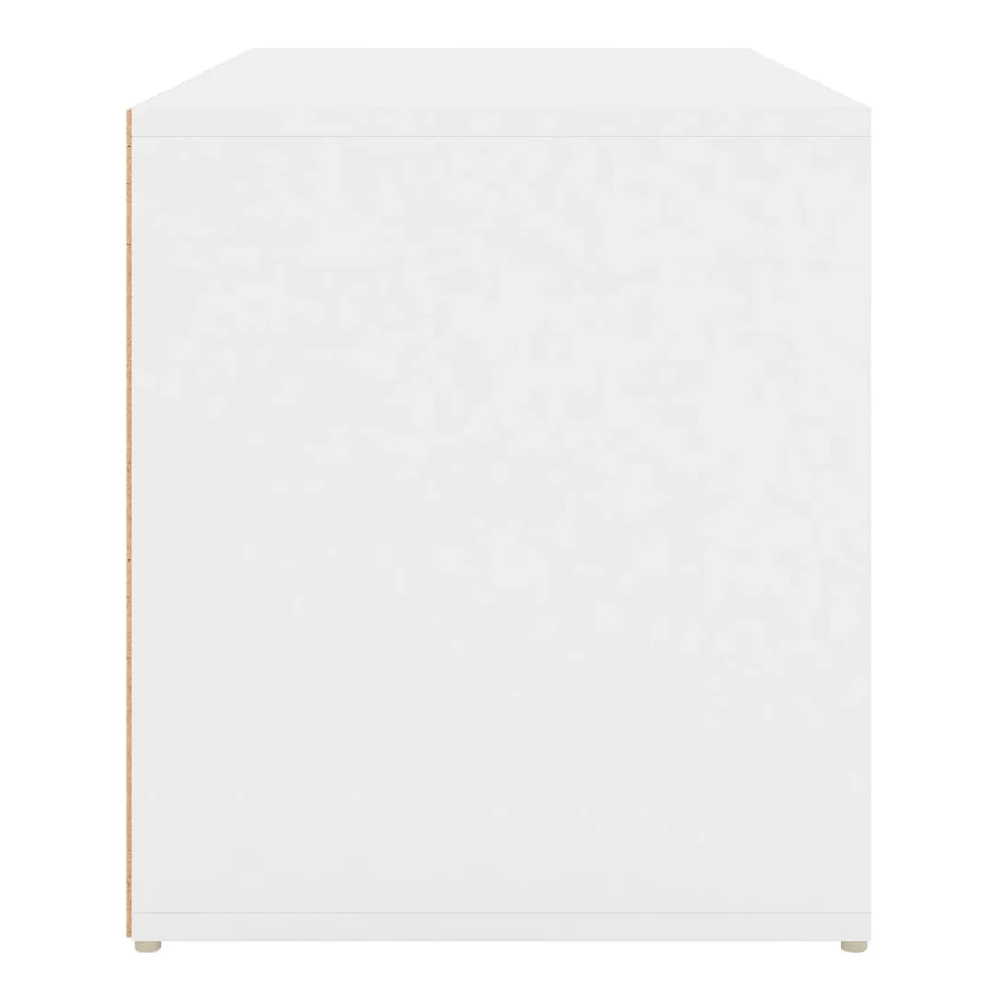 Florence Wooden Hallway Seating Bench In White