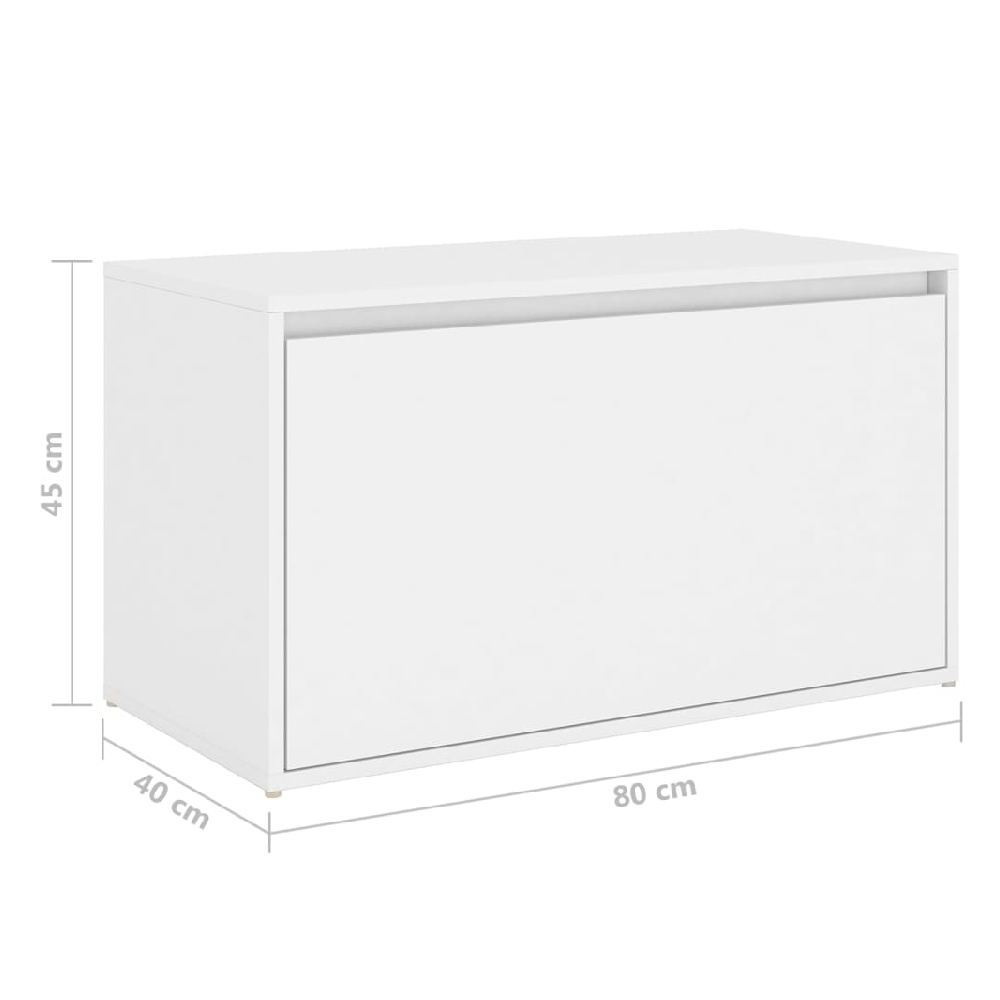 Florence Wooden Hallway Seating Bench In White