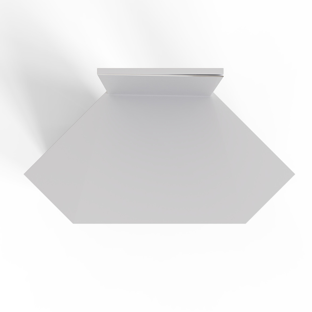 Flores Wooden Dressing Table With Mirror - White