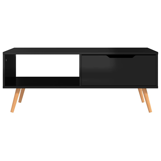 Floria High Gloss Coffee Table With 1 Drawer In Black_3
