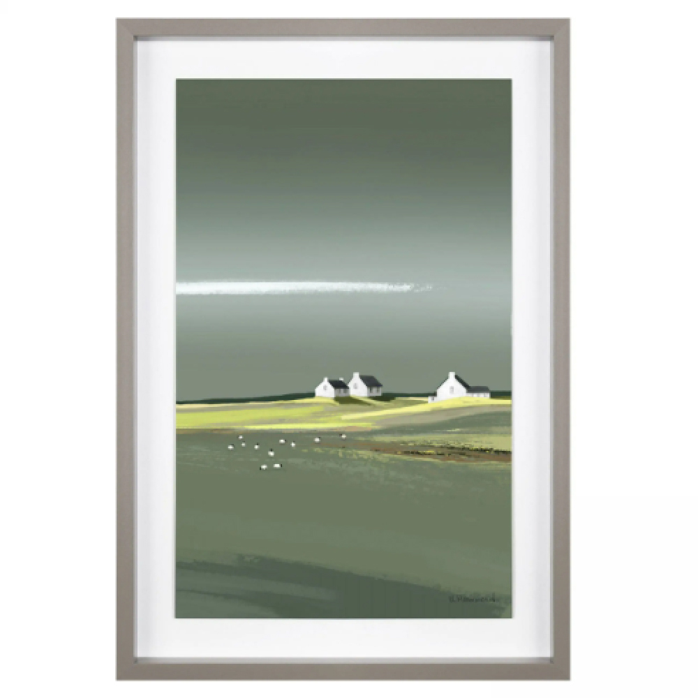 Floyd Wooden Cottages Sentry Wall Art In Grey Frame