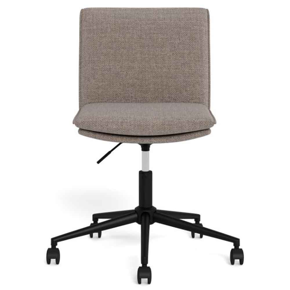 Flynt Fabric Home And Office Chair - Light Grey And Brown