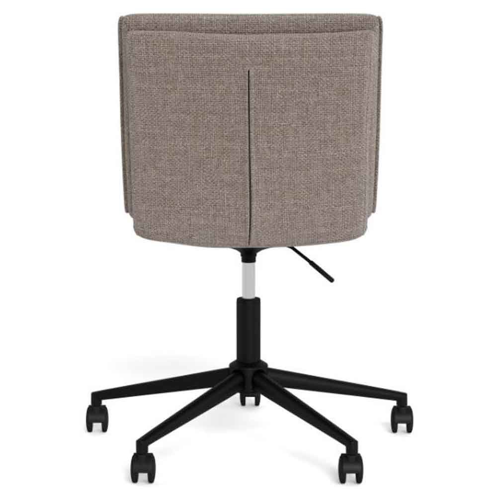 Flynt Fabric Home And Office Chair - Light Grey And Brown
