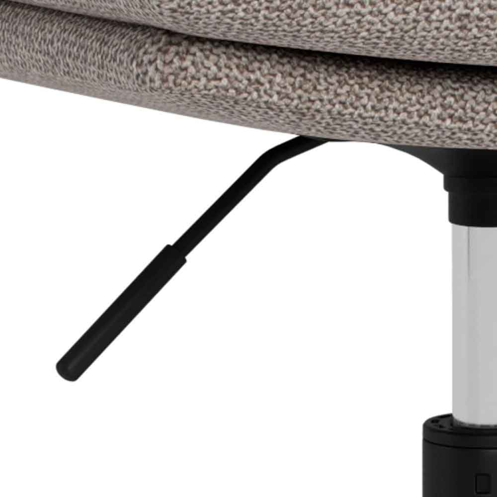 Flynt Fabric Home And Office Chair - Light Grey And Brown