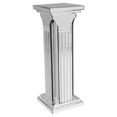 fm409 mirrored column - The Pedestal Side Table Makes A Good Neighbor