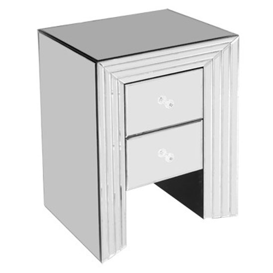fm635 mirrored bedside cabi - How To Boost Storage In Every Room Using Furniture With Many Small Drawers
