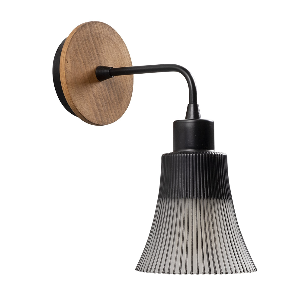 Foca Metal Wall Light in Black