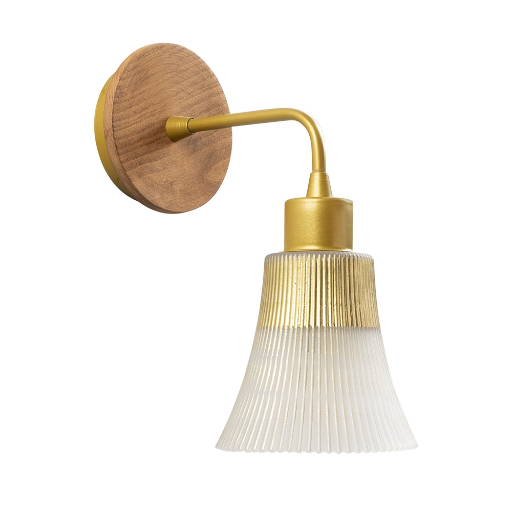 Foca Metal Wall Light in Gold