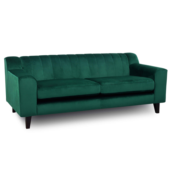 Product photograph of Folsom Fabric 2 Seater Sofa In Green from Furniture in Fashion