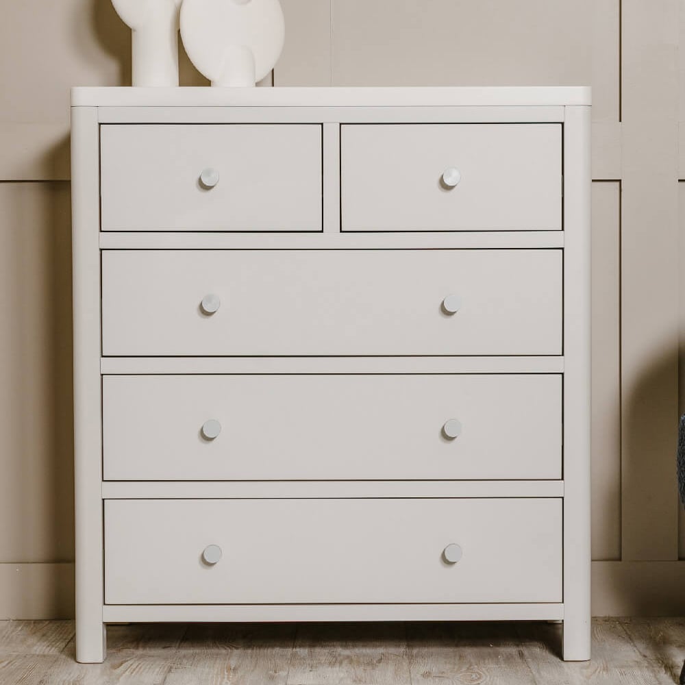 Read more about Folsom wooden chest of 5 drawers in natural