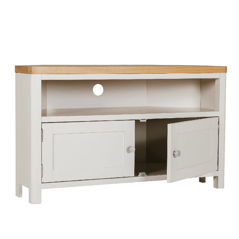 Read more about Folsom wooden tv stand with 2 drawers in natural