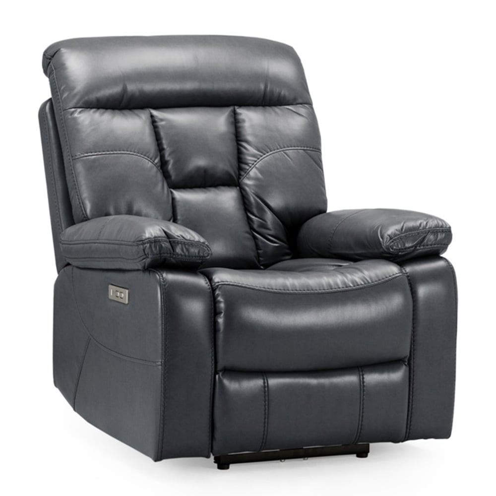Fontana Faux Leather 1 Seater Sofa In Black