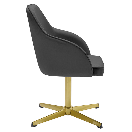 Fulbourn Velvet Home And Office Chair In Black_3