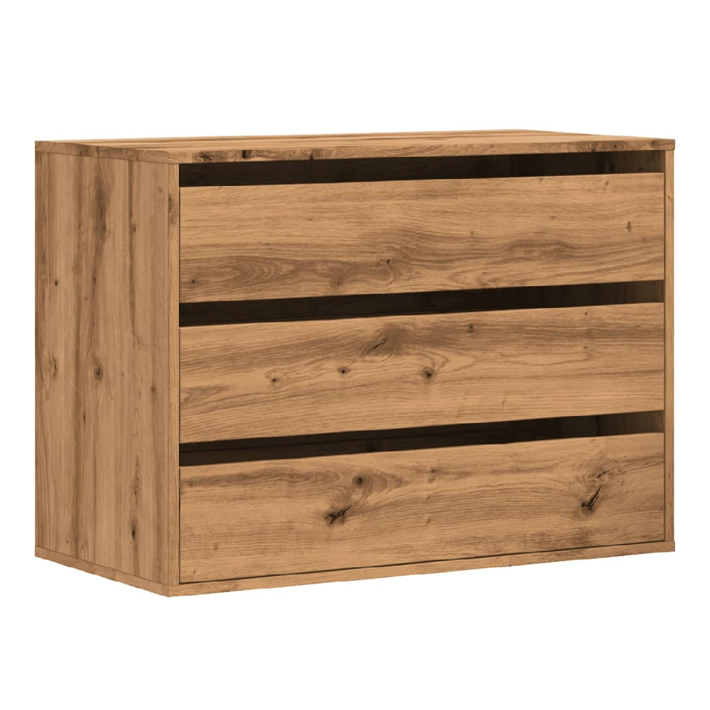 Fontana Wooden Chest Of 3 Drawers In Oak