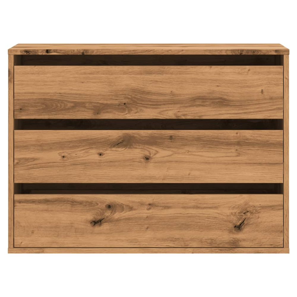 Fontana Wooden Chest Of 3 Drawers In Oak