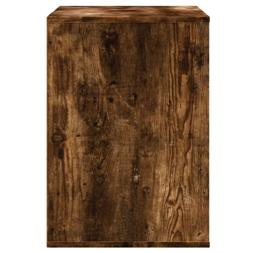 Fontana Wooden Chest Of 3 Drawers In Smoked Oak