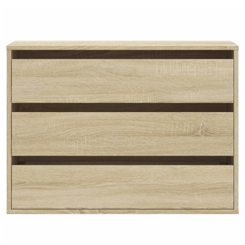 Fontana Wooden Chest Of 3 Drawers In Sonoma Oak