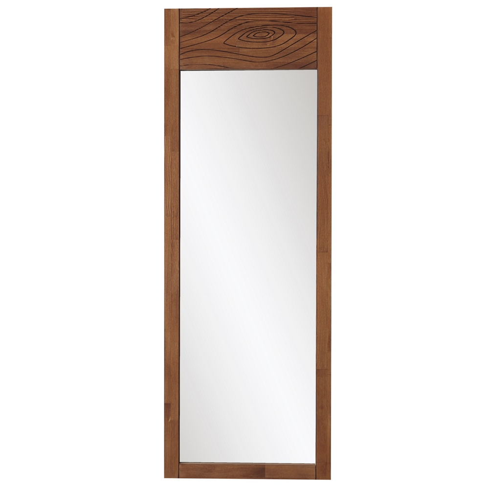 Forest Glass Cheval Mirror with Chesnut Pine Wood Frame